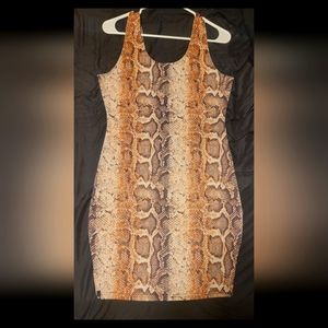 True Religion python mini dress
